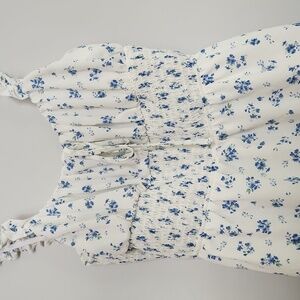 Ruffle Floral Romper Womans Xl